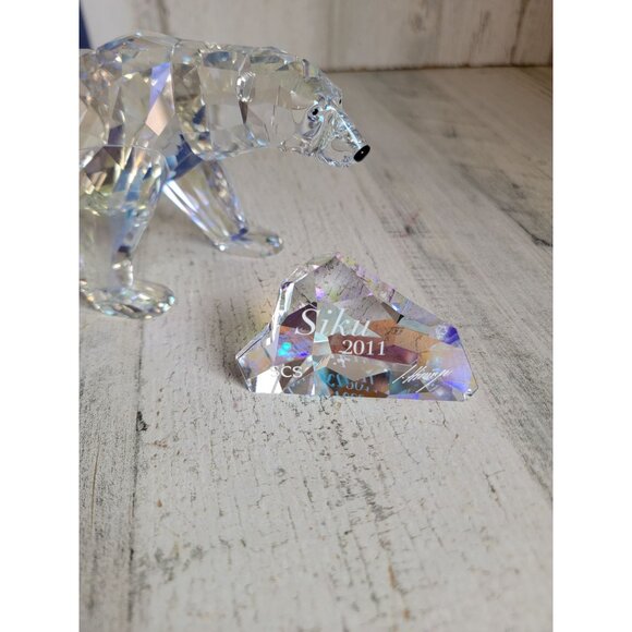 Swarovski Siku Polar bear 1053154 crystal home decor figure - Picture 3 of 10